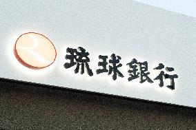 Ryukyu Bank sign and logo